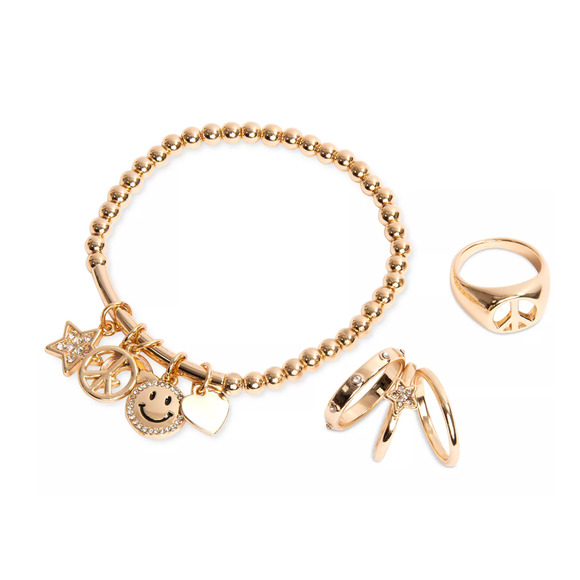 Jewelry Gift Set Twelve Days of Smiles 12-Pc. Holographic Advent Calendar NIB - Picture 4 of 7